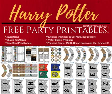 Harry Potter Party Printable
